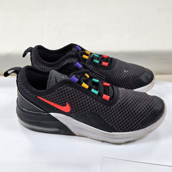 Nike Air Max Motion 2 GS "Black Flash Crimson" Youth Size 4.5Y - Picture 4 of 9
